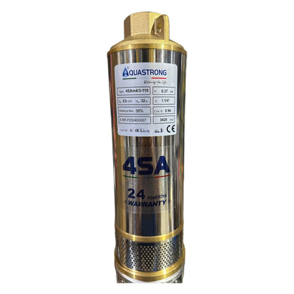 Bomba Sumergible 1/2hp 110v Aquastrong Para Pozo de 4 Pulgadas